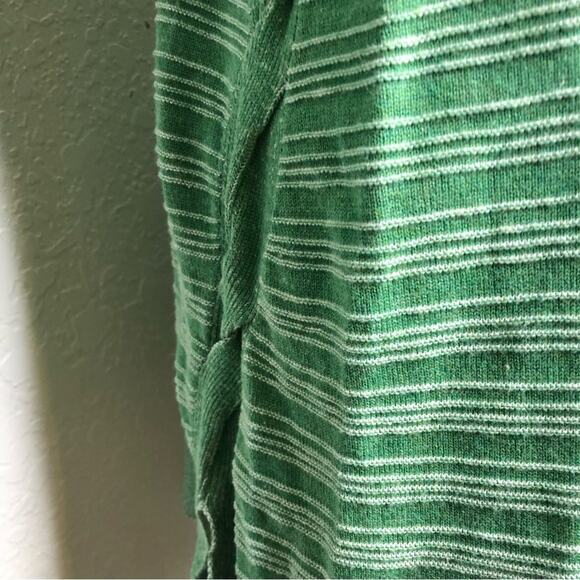 Soft Surroundings green and white striped tunic sweater size 3X - Picture 12 of 14